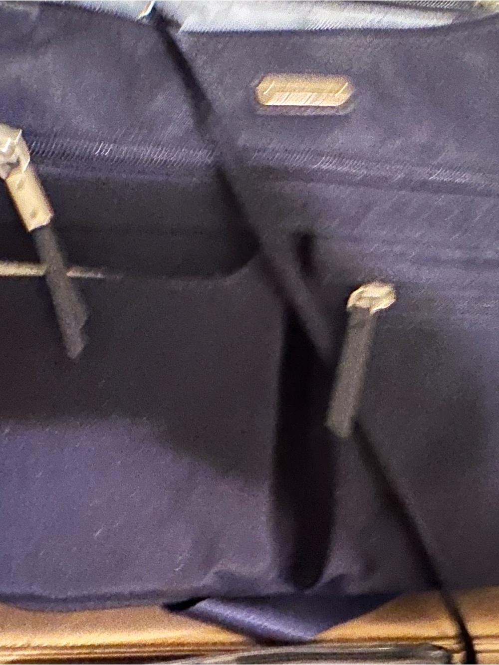 Baggallini Navy Crossbody Tote with Matching Pouch Set - Picture 2 of 8